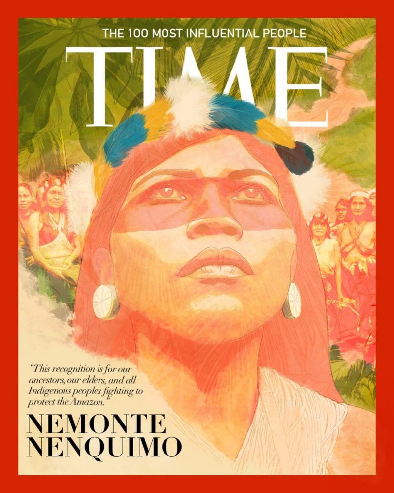 Titulná strana časopisu TIME s hlavnou hrdinkou príbehu v článku 