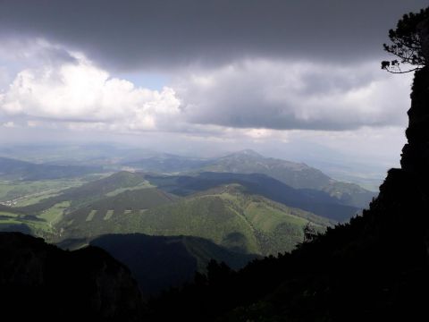 Pohľad z vrcholu Choča 