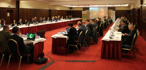 Pohľad na účastníkov zasadnutia FOREST EUROPE v Bratislave