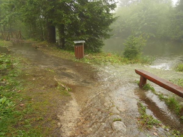 Rozvodnen&yacute; potok vo Vysok&yacute;ch Tatr&aacute;ch