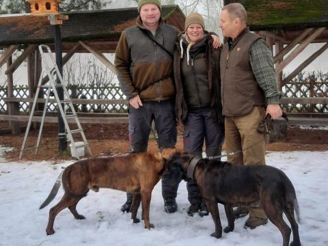 Ing. Ľudovít Pitoňák (vpravo) so saskými priateľmi 