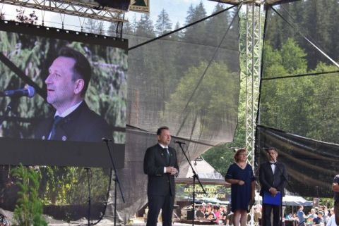 Minister Samuel Vlčan počas príhovoru na Dni stromu 2022