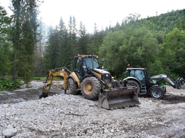 V Monkovej doline pri Ždiari prebieha sanácia škôd spôsobených minulý týždeň silnou prietržou mračien s tragickými následkami 