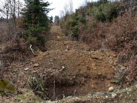 Rozrýpané zvážnice, zrealizované vo vyšetrovanom projekte 