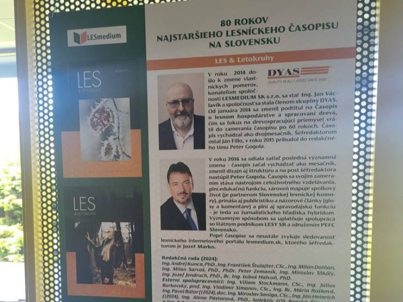 Ukážka z výstavy o časopise LES a Letokruhy 