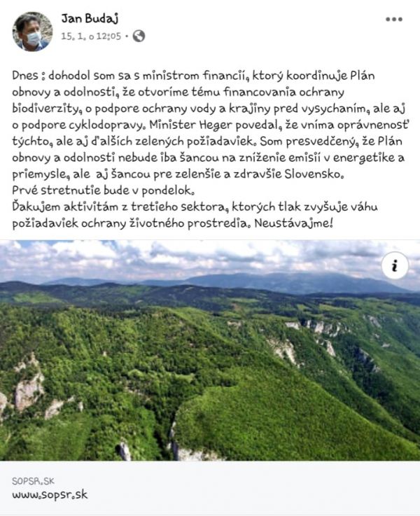 Komentovan&aacute; fotografia Mur&aacute;nskej planiny z FB profilu J&aacute;na Budaja 