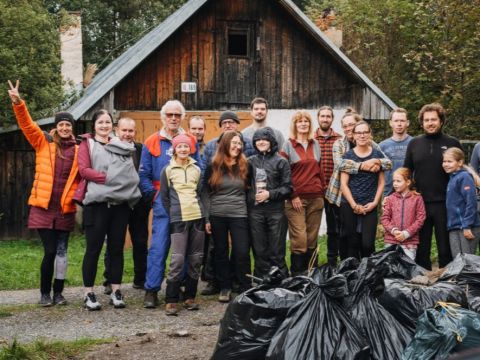 Momentka z akcie Čisté hory 