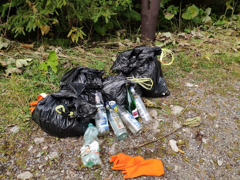 Časť odpadu vyzbieraná v rámci akcie Čisté hory 2020