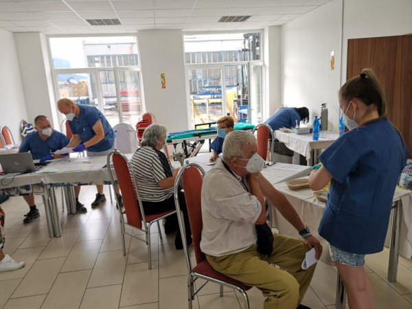 Očkovanie v priestoroch spoločnosti PRP 