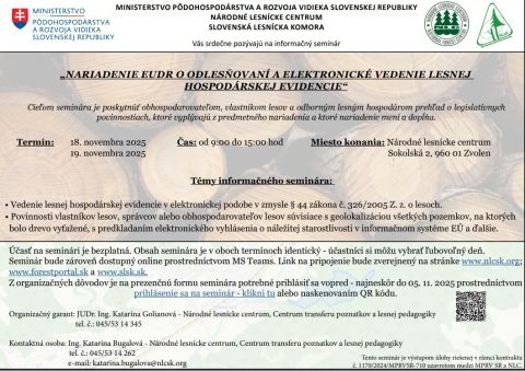 Pozvánka na odborný seminár 