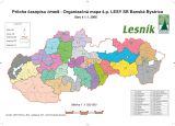 Organizačn&aacute; mapa &scaron;. p. LESY SR v roku 2006, kedy bola transform&aacute;cia podniku zastaven&aacute; 
