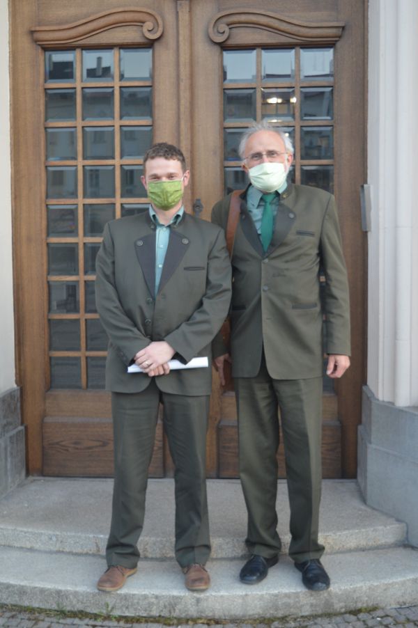 Minister Ján Mičovský s povereným generálnym riaditeľom LSR Matejom Vigodom 