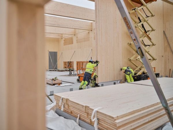 EcoDataCenter vo Falune z dreva 