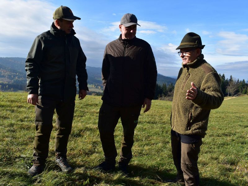 Zľava J&aacute;n Slivinsk&yacute;, Michal Vr&aacute;žel a R&oacute;bert Gomb&aacute;rik 