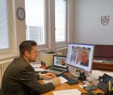 Michal Tomč&iacute;k počas videokonferencie o N&aacute;rodnom lesn&iacute;ckom programe 
