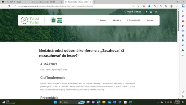ForestPortal: V&scaron;etko o konferencii Zasahovať či nezasahovať do lesov?