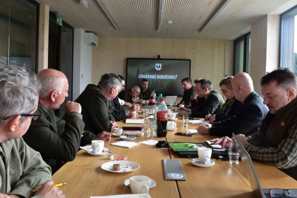 Momentka zo zasadnutia Predstavenstva Slovenskej lesníckej komory v Malackách 