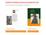 Marcové vydanie časopisu LES & Letokruhy celé na webe