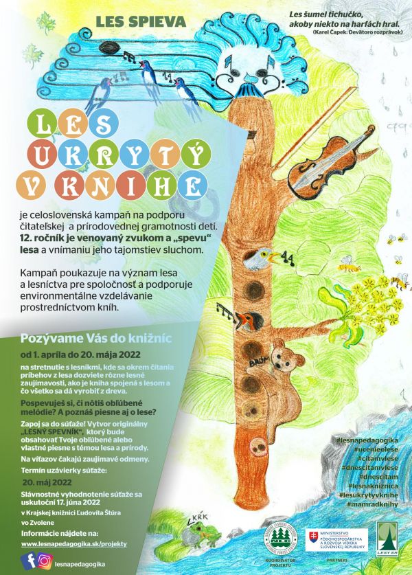 Plag&aacute;t projektu Les ukryt&yacute; v knihe 2022