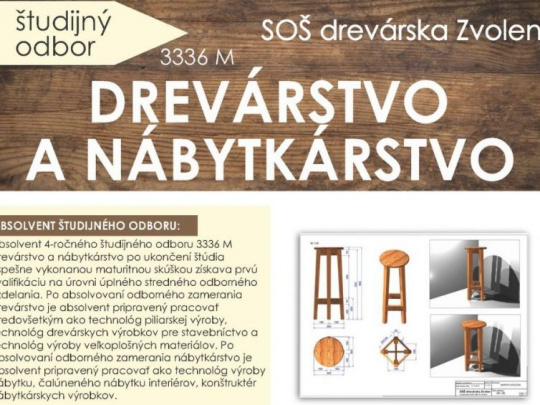 Študijný odbor Drevárstvo a nábytkárstvo: Najstarší a najuniverzálnejší na Strednej odbornej škole drevárskej vo Zvolene