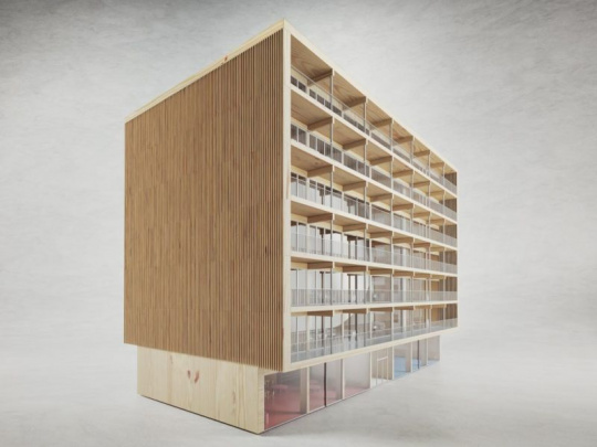 Návrat rozumu do stavebníctva a odpoveď na krízu bývania: Drevená bytovka – modulárny dom z CLT panelov