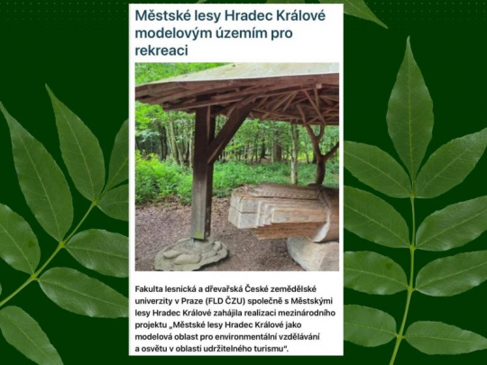 Mestské lesy Hradec Králové: Modelová oblasť pre environmentálne vzdelávanie a osvetu v oblasti udržateľného turizmu
